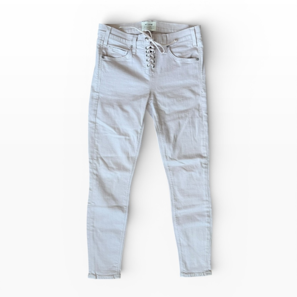 McGuire Denim Light Gray Lace-Up Jeggings
